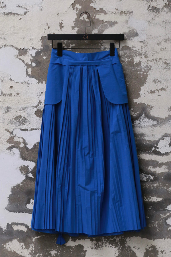 UNISECON 25 Spring/Summer Double Apron Skirt USC-U11W66-LAN Blue
